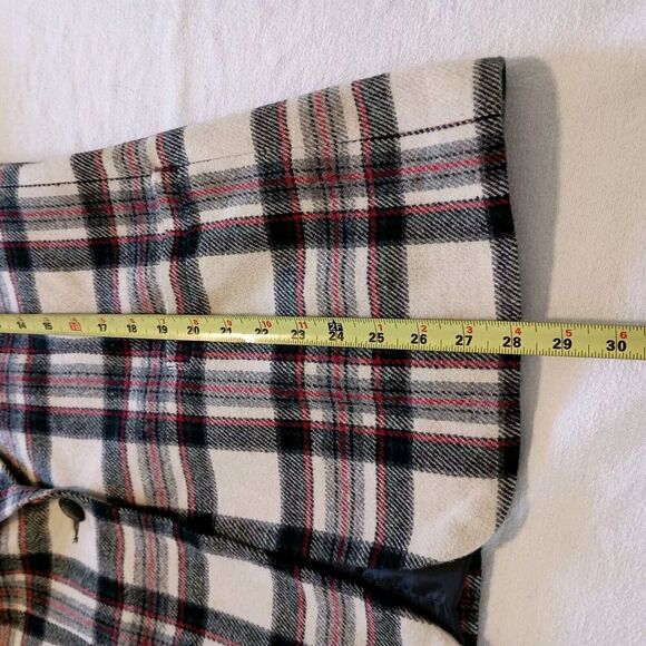 Vtg White Stag Plaid Blazer Wool Academia Career Office Preppy Size 10 Medium - Picture 5 of 9
